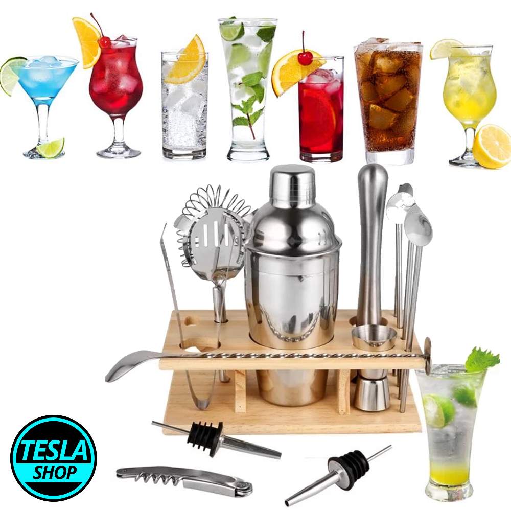 Koktel šejker-inox set za pravljenje koktela