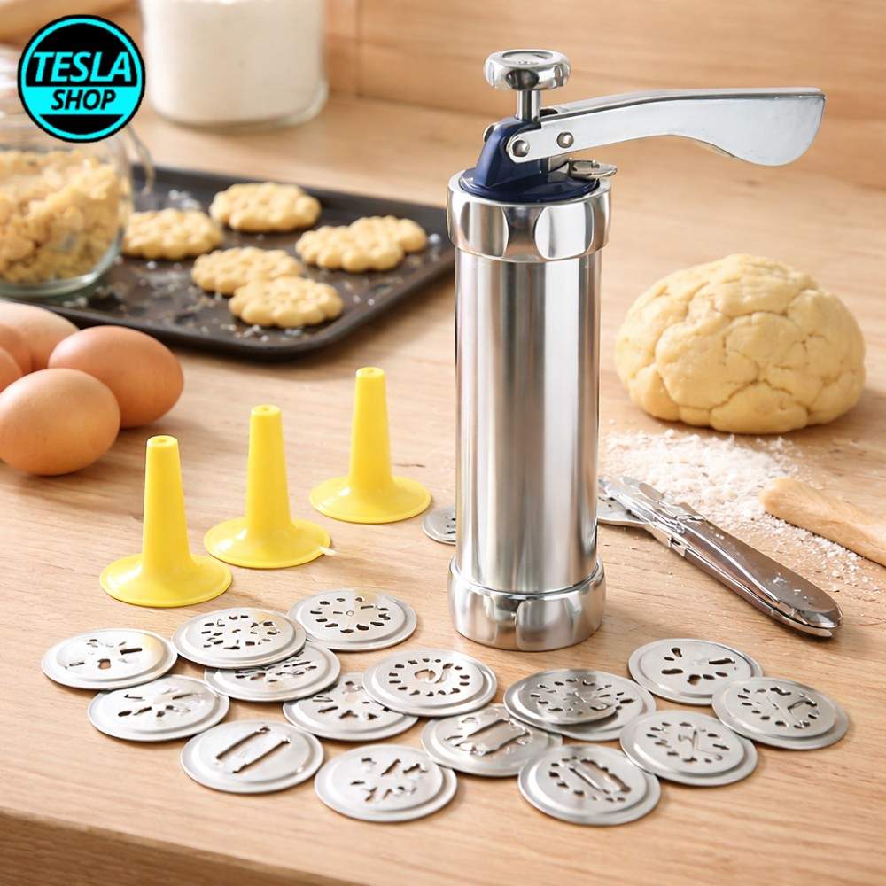 Set presa sa kalupima – Pištolj za kolačiće i ukrašavanje torti