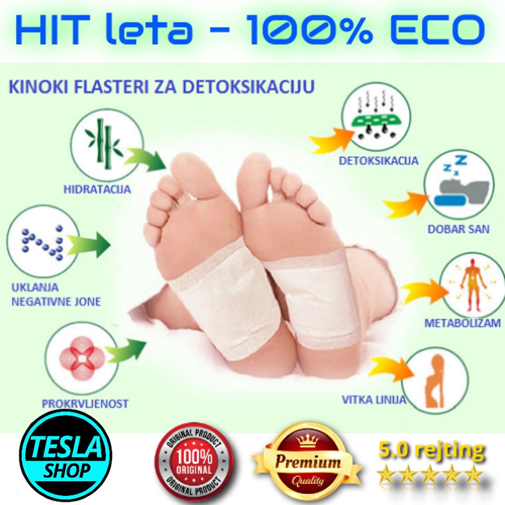Kinoki flasteri za detoksikaciju original KOREJSKI 10kom.