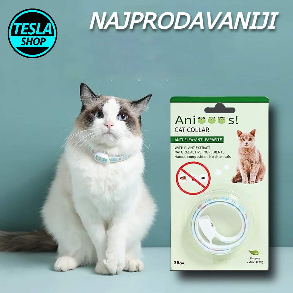 Ogrlica za mačke protiv buva krpelja i drugih insekata