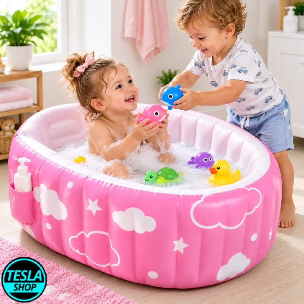 Naduvavajuća Kadica za Bebe – Prenosiva Kadica za Kupanje Beba