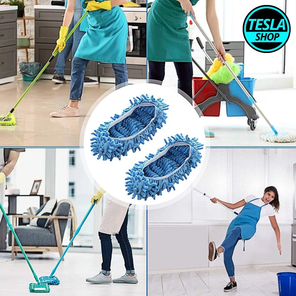 Mikrofiber papuče za čišćenje podova – praktično, brzo i bez savijanja!