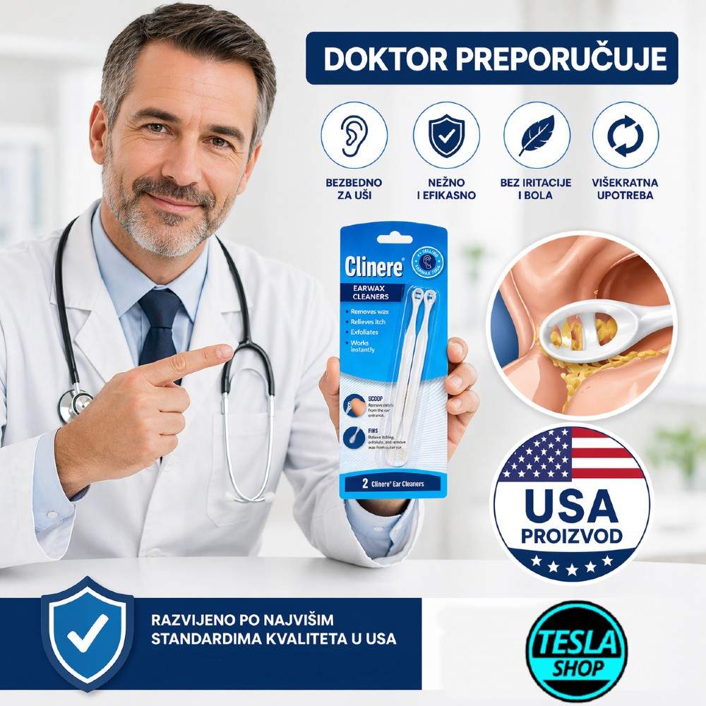 Silikonski set za čišćenje ušiju – Bezbedno uklanja cerumen i pruža trenutno olakšanje