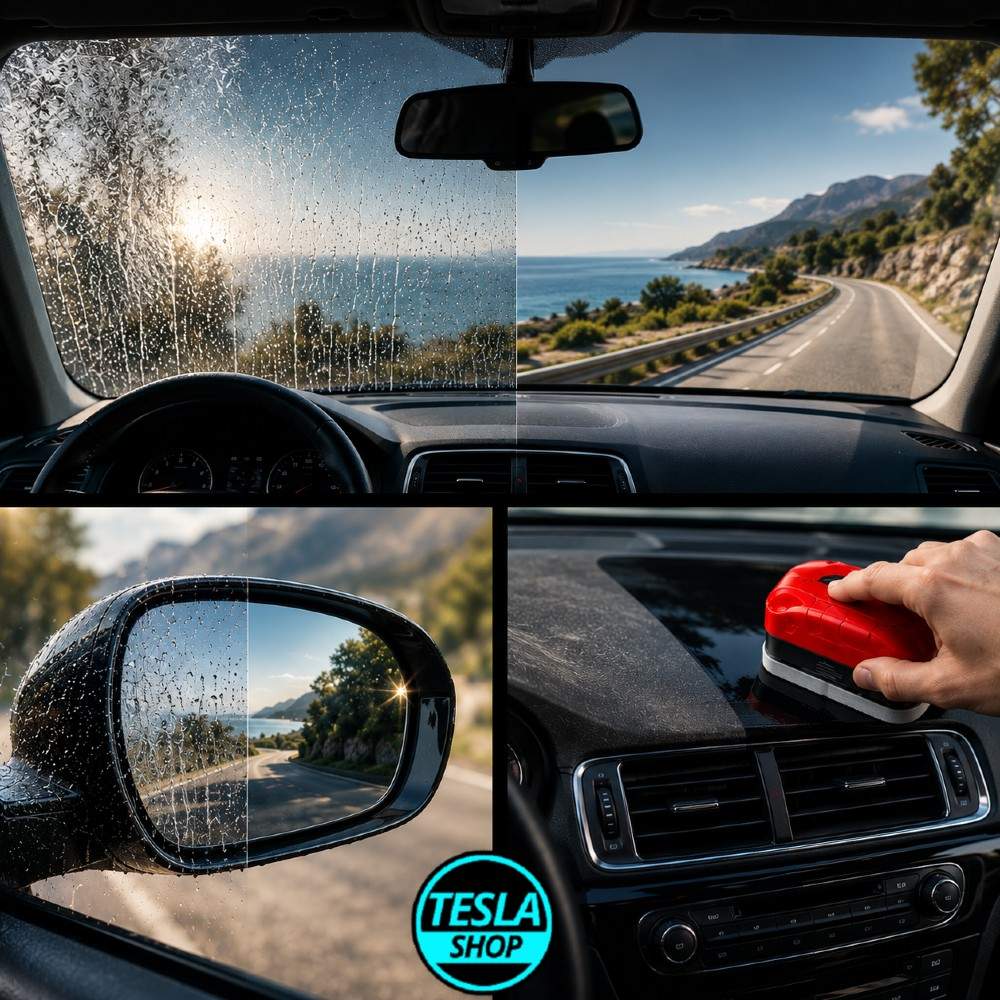 Sredstvo za čišćenje i zaštitu auto stakla – kristalno čisto staklo