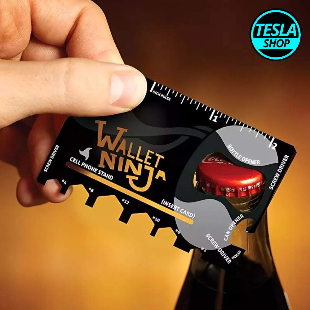 18 u 1 alat kartica Wallet Ninja od nerđajućeg čelika