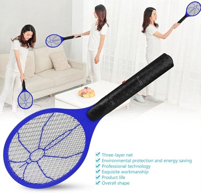 2u1 Reket za komarace, muve i insekte + LED Lampa