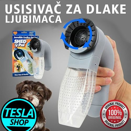 2u1 Shed Pal Bežični masažer i usisivač dlaka za pse i mačke