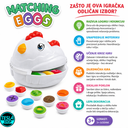 Obrazovna Igra Podudaranje Jaja – Uči Kroz Igru