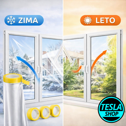 Folija za termo izolaciju prozora – protiv hladnoće, toplote i promaje – Shrink Fit