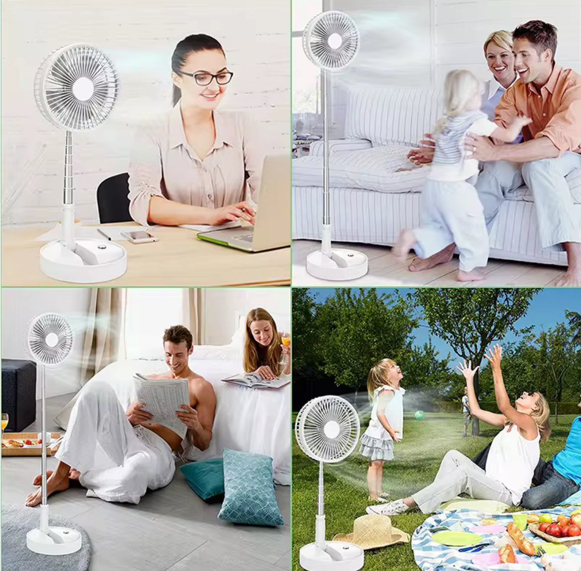 Sklopivi teleskop prenosni USB ventilator
