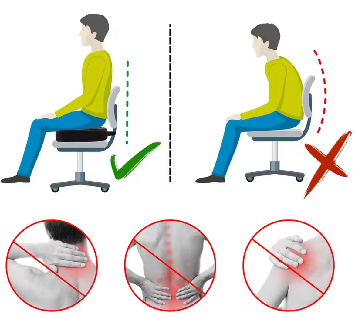 Ergonomski memorijski jastuk za sedenje od bambusa