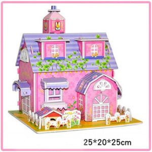 3D puzle pink Barbie kuća slagalica