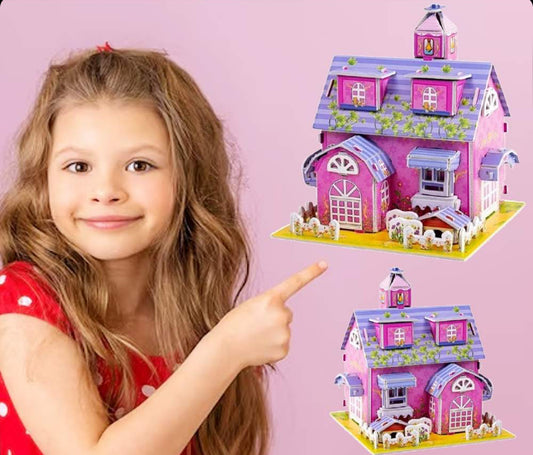 3D puzle pink Barbie kuća slagalica