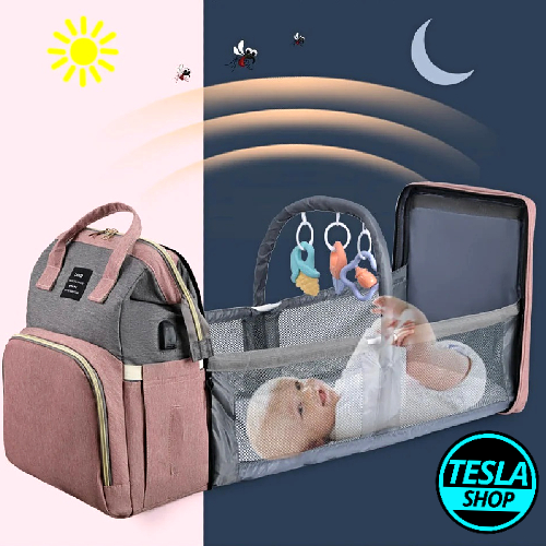 2u1 Rasklopivi ranac i krevetac za bebe