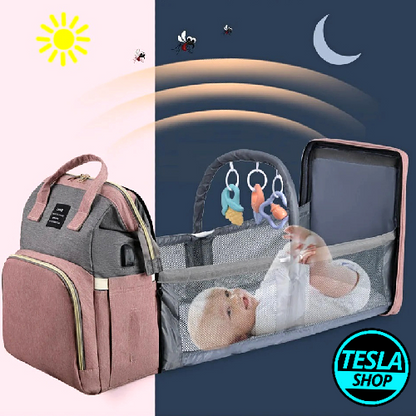 2u1 Rasklopivi ranac i krevetac za bebe