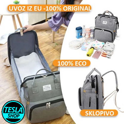 2u1 Rasklopivi ranac i krevetac za bebe