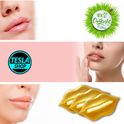 100% Bio kolagen maska za usne sa 24k zlatom -3komada