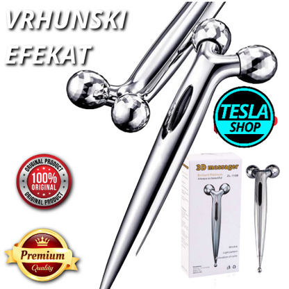 3D Masažer sa kuglicama za masažu lica i vrata