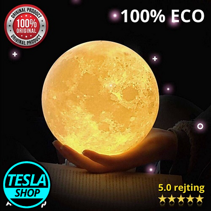 3D dečija lampa mesec koja radi na dodir
