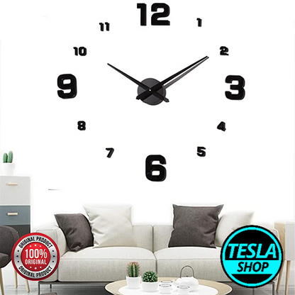 3D Veliki zidni SAT samolepljiv