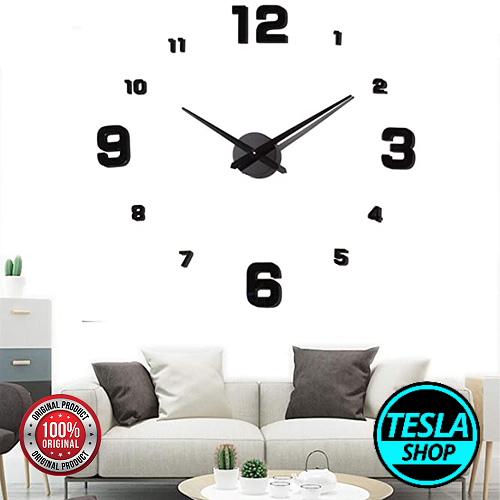 3D Veliki zidni SAT samolepljiv