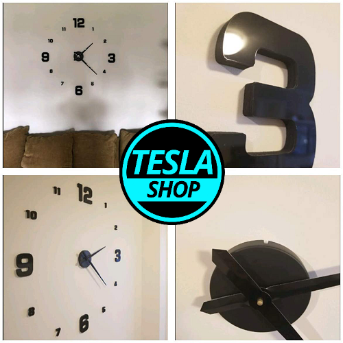 3D Veliki zidni SAT samolepljiv