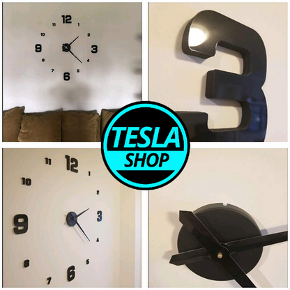 3D Veliki zidni SAT samolepljiv