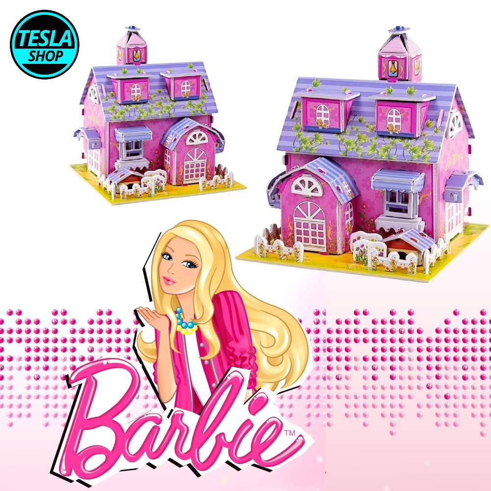 3D puzle pink Barbie kuća slagalica