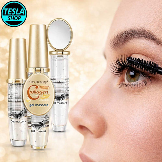 Collagen Gel Mascara – 2 u 1 Kiss Beauty maskara i ogledalce