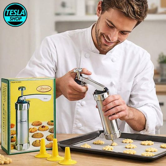 Set presa sa kalupima – Pištolj za kolačiće i ukrašavanje torti