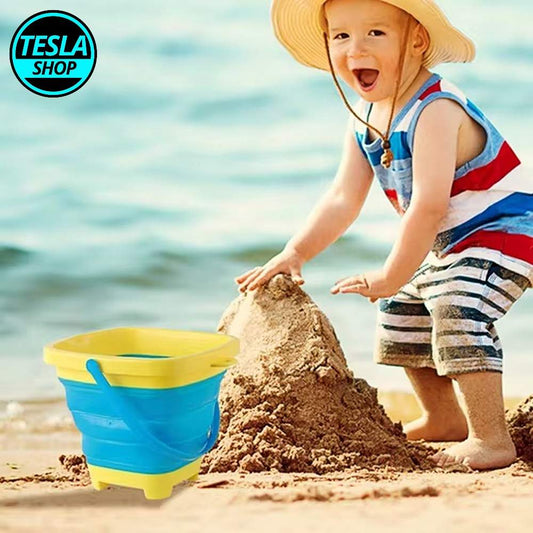 4u1 sklopivia kantica za plažu i kalup za dvorac od peska