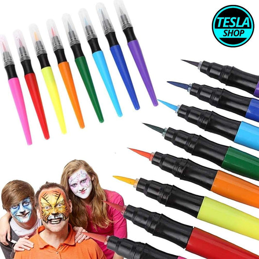 Inovativne bojice flomasteri četkice napunjene bojom set 5kom