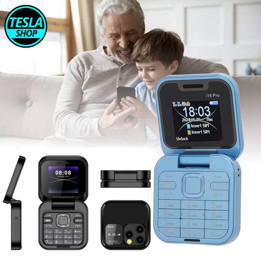 Mini Telefon na preklop i16 Pro dual SIM SD kartica