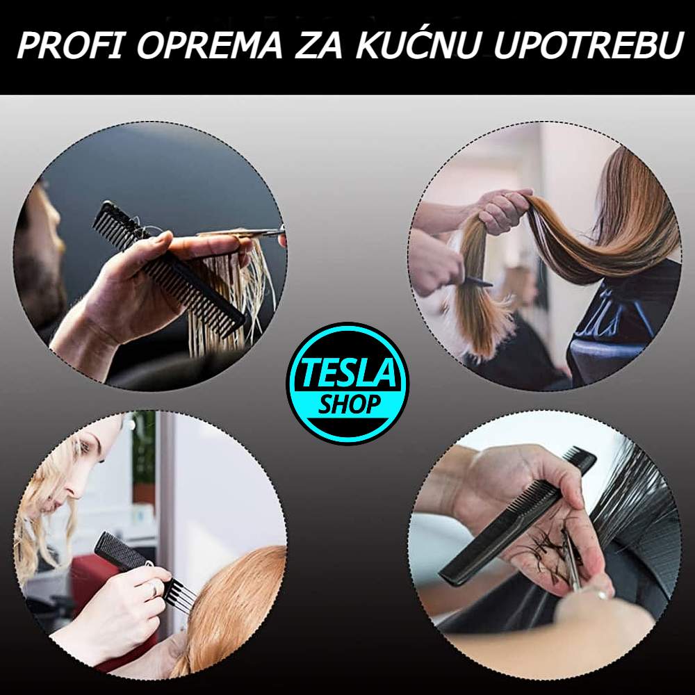 Profesionalni set češljeva 10 komada i torbica