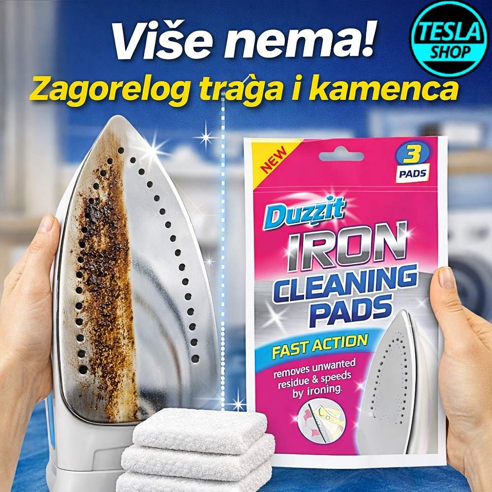 Duzzit jastučići za čišćenje zagorele pegle i kamenca – 3 komada