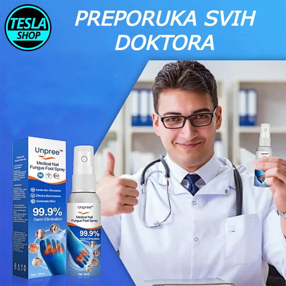 Medicinski sprej za gljivice na stopalima i noktima 100% prirodno