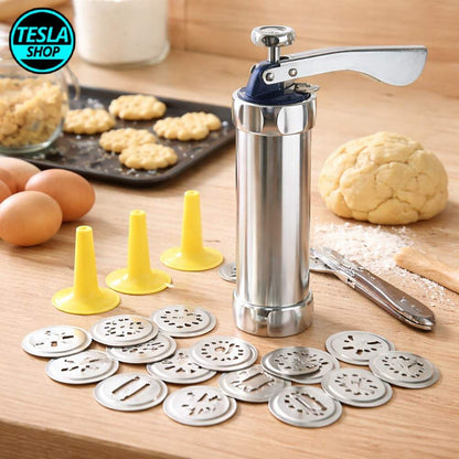 Set presa sa kalupima – Pištolj za kolačiće i ukrašavanje torti