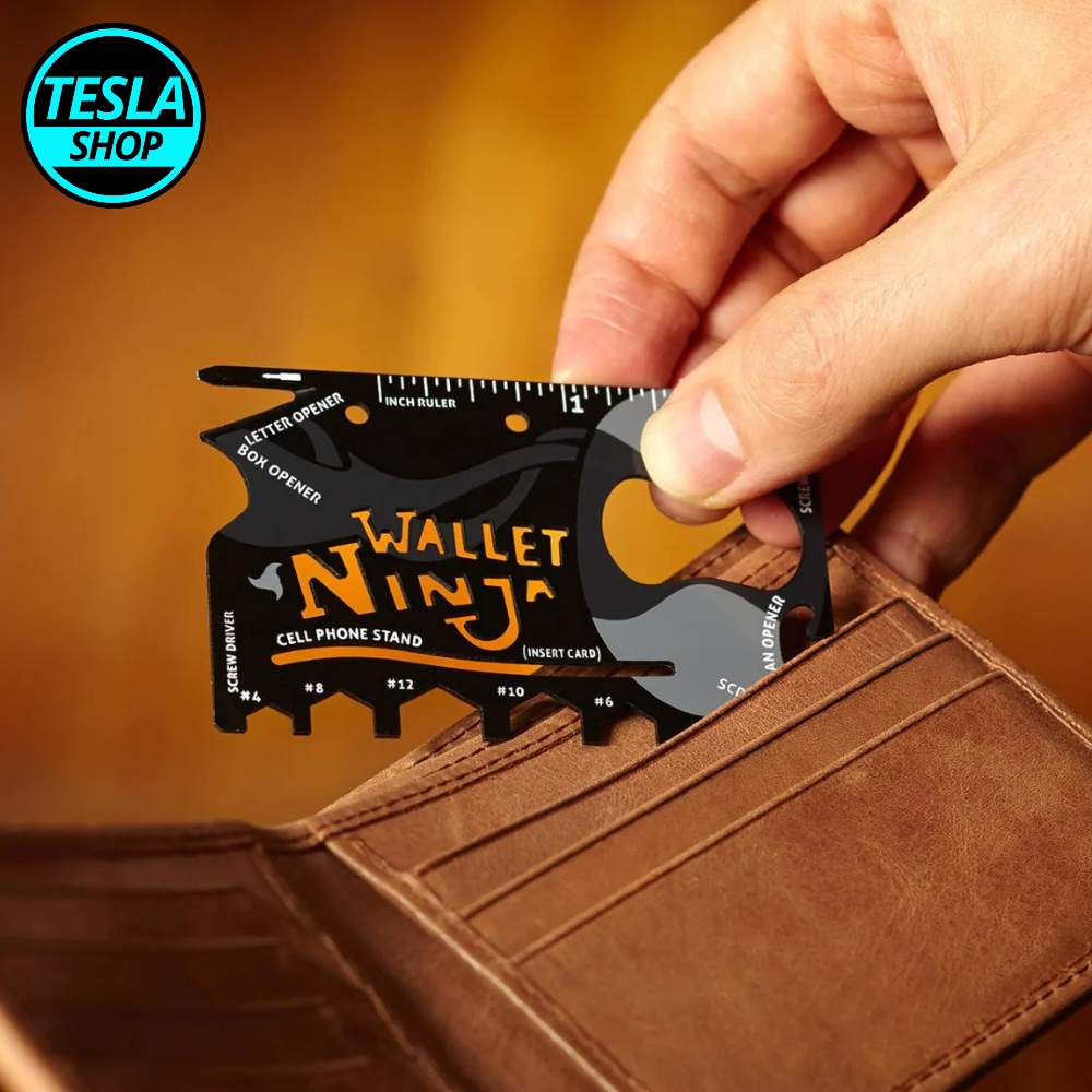 18 u 1 alat kartica Wallet Ninja od nerđajućeg čelika