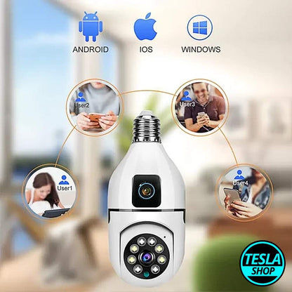 WIFI bežična smart sijalica sigurnosna kamera full HD