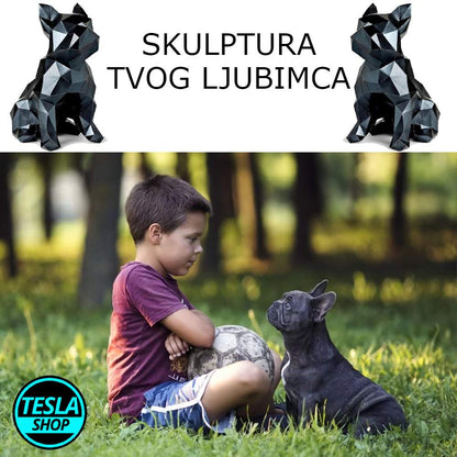 Napravite vašeg psa 3D veliku skulpturu buldoga