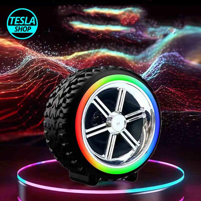Bluetooth zvučnik – točak sa LED svetlom: muzika i svetlosni efekti u jednom