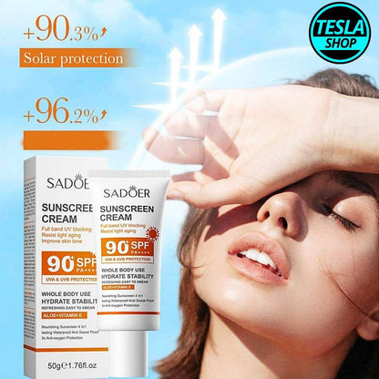 Krema SADOER sa SPF 90+ zaštitom od sunca i vitaminima