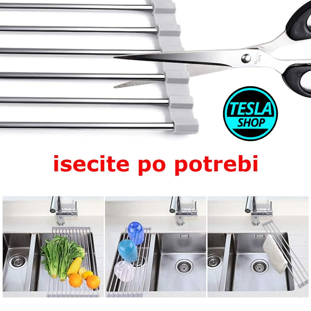 Sink Roller – Višenamenski oceđivač za suđe koji se urolava