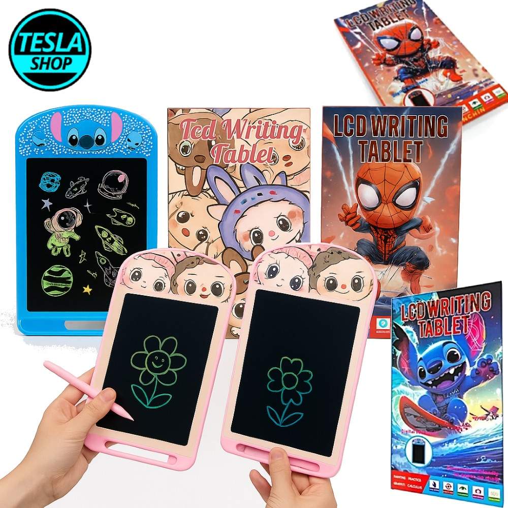 LCD Tablet Piši–Briši za decu – Spiderman / Labubu / Stitch – edukativna digitalna tabla