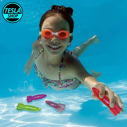 3 LED svetleća torpeda igračke za ronjenje