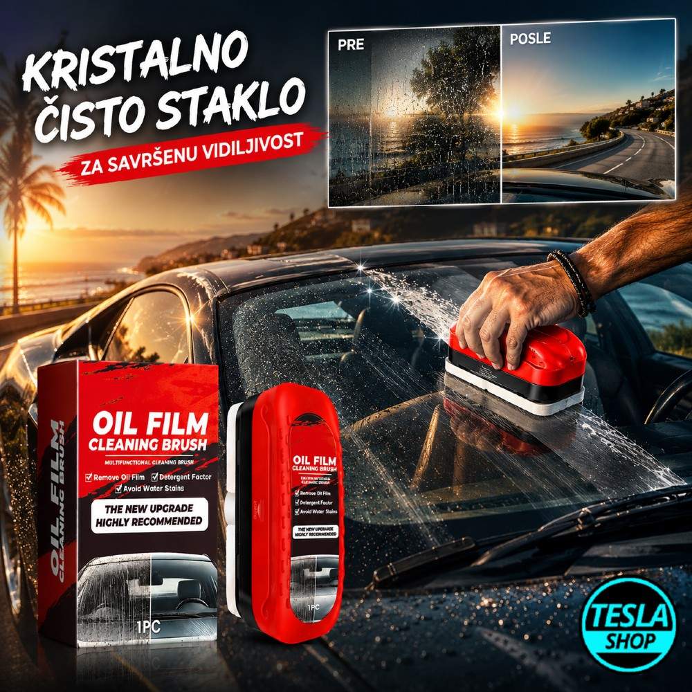 Sredstvo za čišćenje i zaštitu auto stakla – kristalno čisto staklo