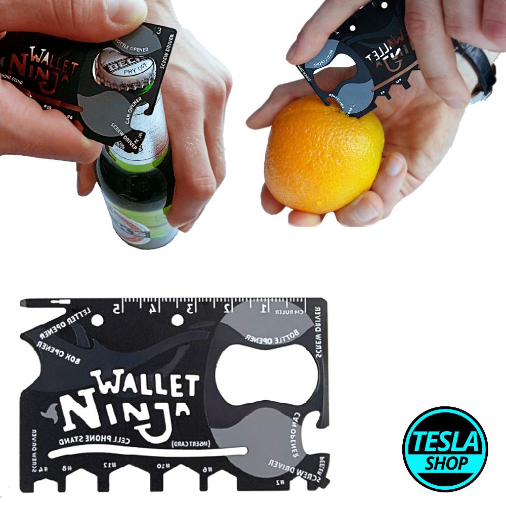 18 u 1 alat kartica Wallet Ninja od nerđajućeg čelika
