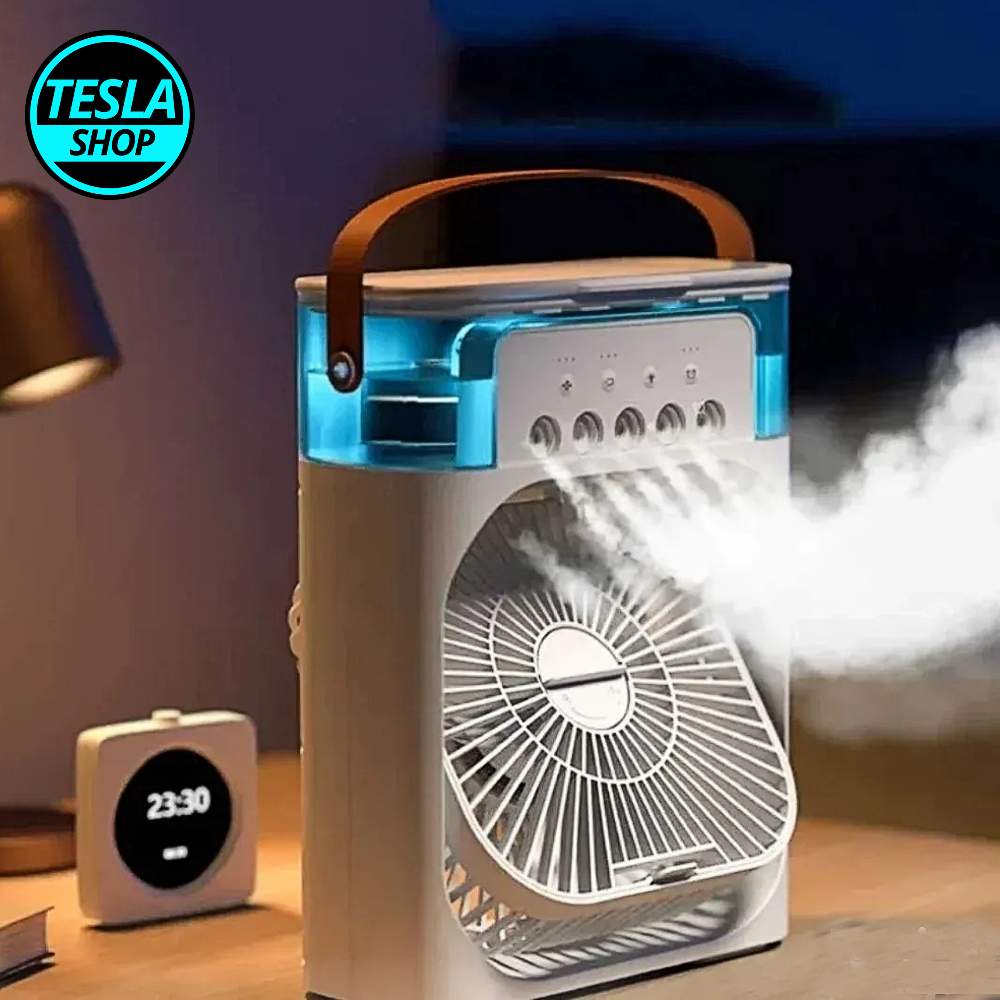 4u1 Ventilator mini klima osvezivač i lampa