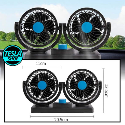Dupli snažni ventilator za auto, kombi, kamion