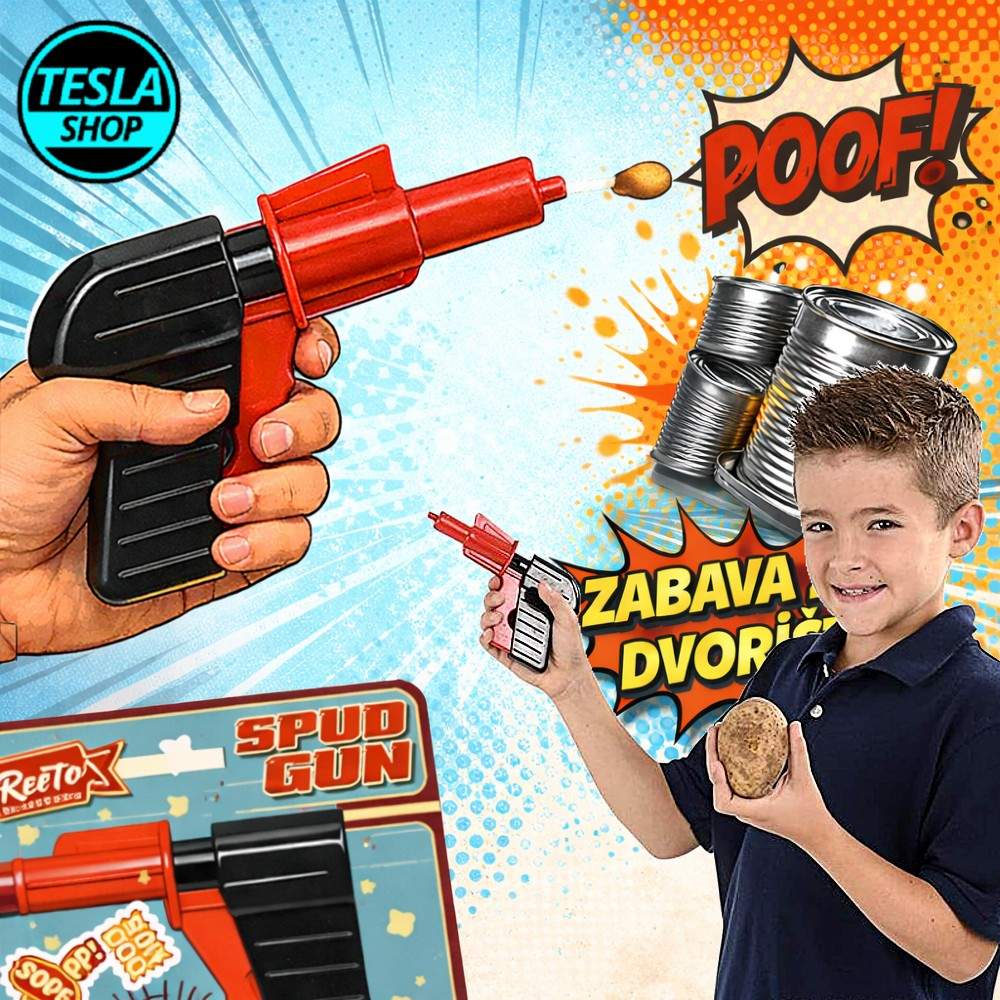 Dečiji pištolj na krompir – zabavna i bezbedna igračka (Potato Gun)